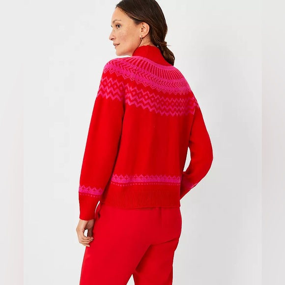 NWOT Ann Taylor Holiday Sweater - Picture 3 of 6